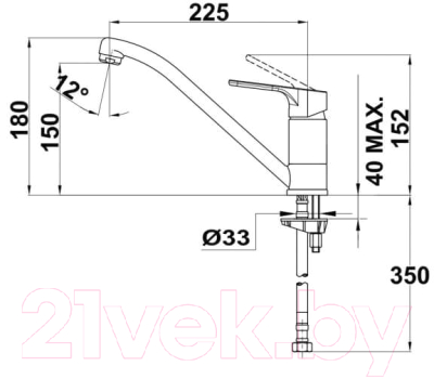 Смеситель Teka Alcudia 4691362C0