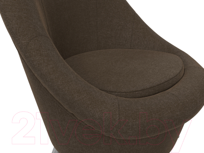 Кресло мягкое Лига Диванов 252 / 105546 (рогожка, коричневый)
