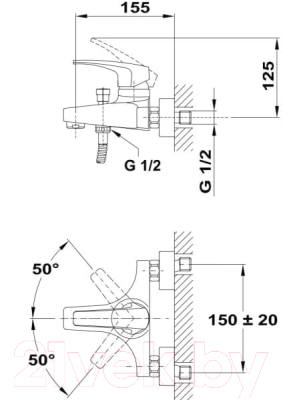 Смеситель Teka Deia 401216200