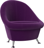 Кресло мягкое Лига Диванов 252 / 105543 (микровельвет, фиолетовый) - 