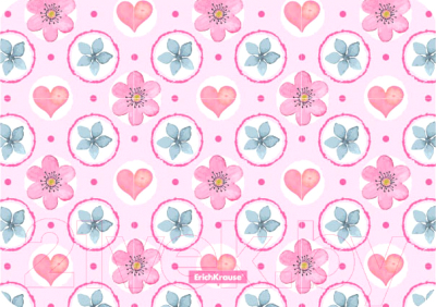 

Бювар Erich Krause, Pink Flowers / 48599