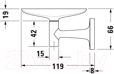 Мыльница Duravit 0099331000