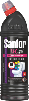 Чистящее средство для ванной комнаты Sanfor WC Gel. Special Black (750мл)
