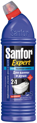 Чистящее средство для ванной комнаты Sanfor Expert блеск 7 дней. Альпийская свежесть (750мл)