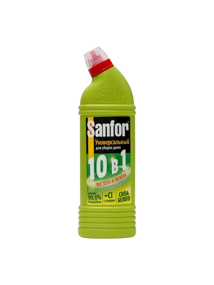 Универсальное чистящее средство Sanfor Universal Лимонная свежесть 10в1 (750мл) - 