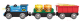 Поезд игрушечный Hape Товарный поезд на батарейках / E3720-HP - 