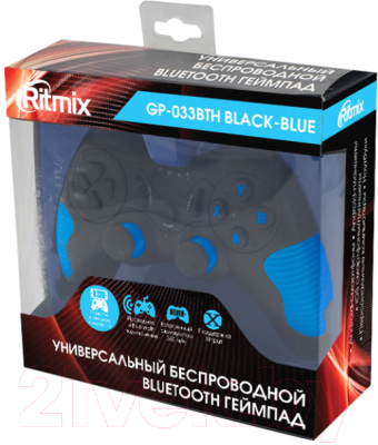 Геймпад Ritmix GP-033BTH (черный/синий)