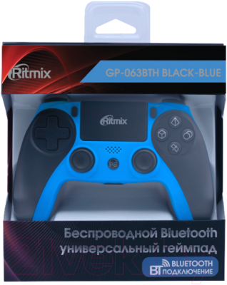 Геймпад Ritmix GP-063BTH (черный/синий)