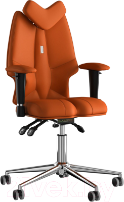 Кресло детское Kulik System Fly экокожа (оранжевый с подголовником)