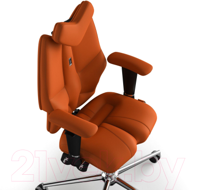 Кресло детское Kulik System Fly экокожа (оранжевый с подголовником)