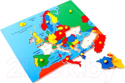 Развивающая игра ЛЭМ Карта Европы / 5013