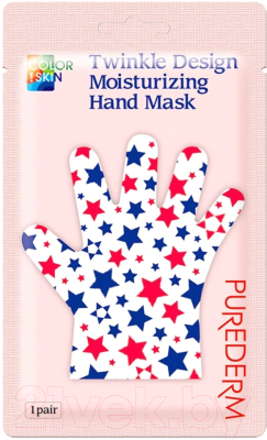 Маска-перчатки для рук Purederm Увлажняющая звездочки (26г)