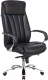 Кресло офисное Бюрократ T-9922SL/BLACK (кожа черный/хром) - 