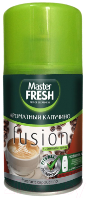 Сменный блок для освежителя воздуха Master Fresh Ароматный капучино (250мл)