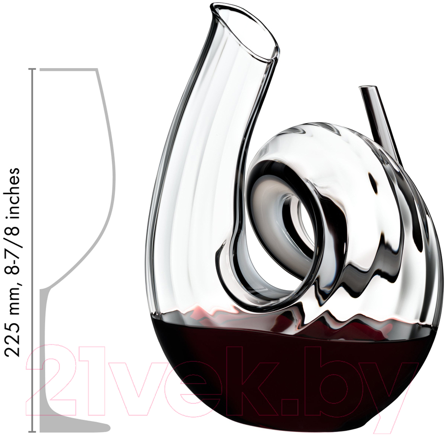 Декантер Riedel Curly Fatto a Mano Black/White/Black Optic / 2011/00