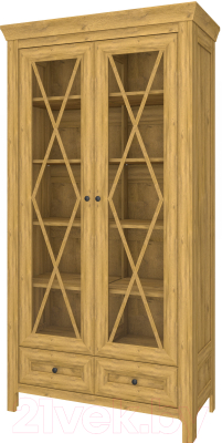 Шкаф с витриной WellMaker Норманн ШП1-100 ПП (натура)