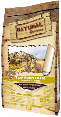 Сухой корм для кошек Natural Greatness Top Mountain с кроликом (6кг)