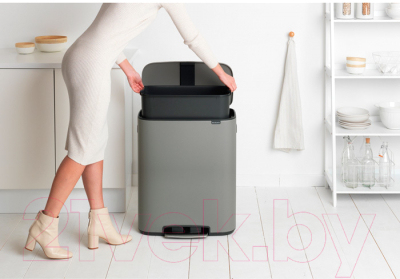 Мусорное ведро Brabantia Bo Pedal Bin / 211348 (60л)