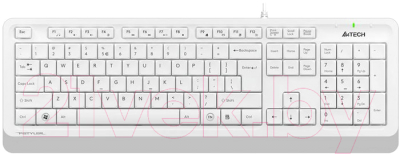 Клавиатура A4Tech Fstyler FK10 USB (белый/серый)