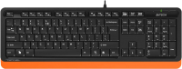 Клавиатура A4Tech Fstyler FK10 USB (черный/оранжевый) - 