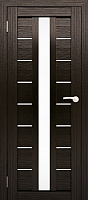 Дверь межкомнатная Юни Амати 17 60x200 (дуб венге/стекло белое) - 