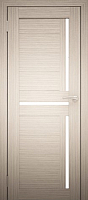Дверь межкомнатная Юни Амати 18 60x200 (дуб беленый/стекло белое) - 