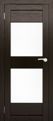 Дверь межкомнатная Юни Амати 15 90x200 (дуб венге/стекло белое)