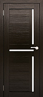 Дверь межкомнатная Юни Амати 18 70x200 (дуб венге/стекло белое) - 