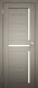 Дверь межкомнатная Юни Амати 18 60x200 (дуб дымчатый/стекло белое) - 