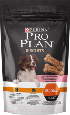 Лакомство для собак Pro Plan Biscuits Adult Salmon&Rice (400г)