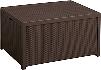 Сундук уличный Keter Arica Rattan Storage Table / 221043 (коричневый) - 
