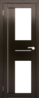Дверь межкомнатная Юни Амати 22 70x200 (дуб венге/стекло белое) - 