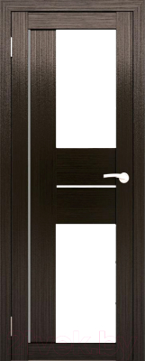 Дверь межкомнатная Юни Амати 22 70x200 (дуб венге/стекло белое)