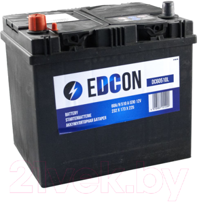 Автомобильный аккумулятор Edcon DC60510L (60 А/ч)