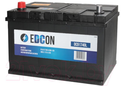 Автомобильный аккумулятор Edcon DC91740L (91 А/ч)