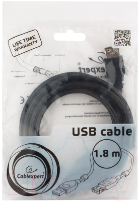 Удлинитель кабеля Cablexpert CCF2-USB2-AMAF-6 (1.8м)