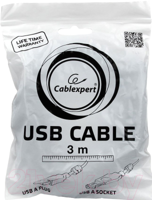 Изображение товара Удлинитель кабеля Cablexpert CCF2-USB2-AMAF-10 (3м)