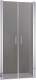 Душевая дверь Adema НАП ДУО-90 / NAP DUO-90 (тонированное стекло) - 