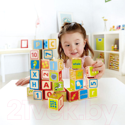 Развивающая игрушка Hape Кубики ABC / E0419-HP