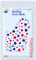 Маска для ног Purederm Twinkle Design Healing Foot Mask звездочки (26г) - 