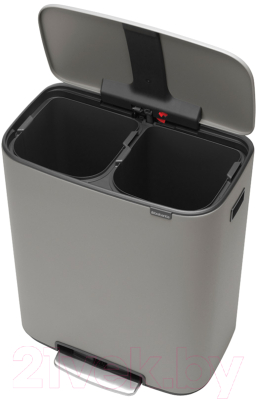 Система сортировки мусора Brabantia Bo Pedal Bin / 211485 (2x30л)