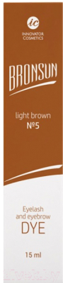 Краска для бровей Bronsun Для бровей и ресниц №5 светло-коричневый (15мл)