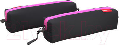 Пенал Erich Krause Квадро Mini Black&Pink / 48980