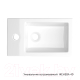 Миниатюра изображения товара Умывальник Керамин Женева 40 (встраиваемый)