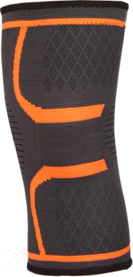Суппорт колена Indigo IN197 (L, черный/оранжевый)