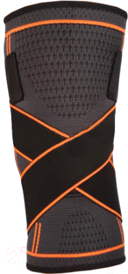 Суппорт колена Indigo IN209 (XL, черный/оранжевый)