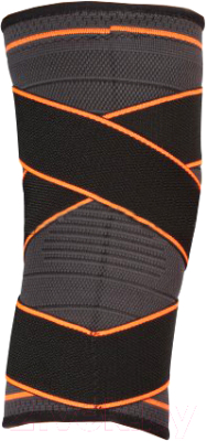 Суппорт колена Indigo IN209 (XL, черный/оранжевый)