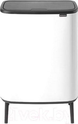 Система сортировки мусора Brabantia Bo Touch Bin Hi / 130601 (2x30л)