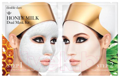 Набор масок для лица Double Dare Honey Milk Exfoliating Bubble 22г+Honey Milk Ceramide Mask 25г