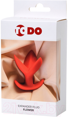 Пробка интимная ToyFa ToDo Flower / 357008 (красный)